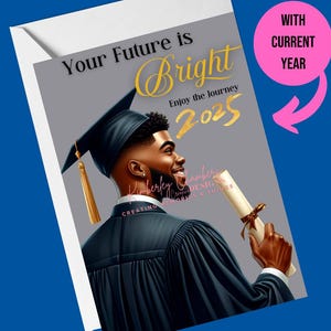 Biglietti di laurea, biglietti afroamericani per lui