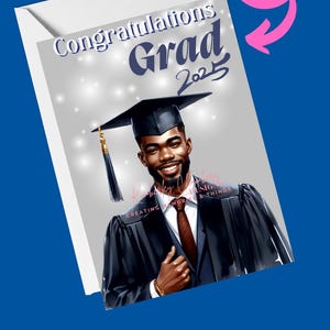 Biglietti di laurea, biglietti afroamericani per lui