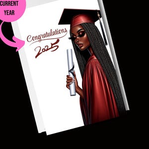Graduation Cards, African American Cards Customized Date