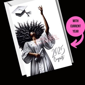 Graduation Cards, African American Cards Customized Date