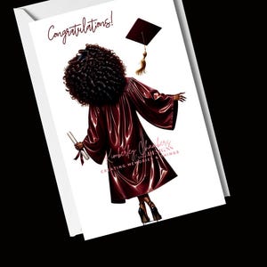 Graduation Cards, African American Cards Customized Date
