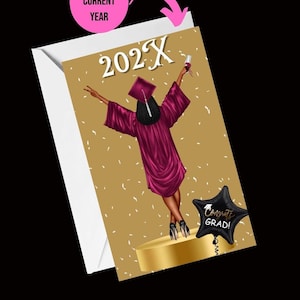 Tarjetas de graduación, tarjetas afroamericanas