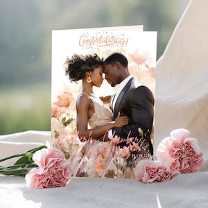African American Wedding Cards, Beautiful Bride and Bridesmaids Card, Bridal Shower Cards, Black Expressions