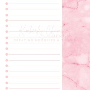 Editable Note Page Templates for Canva, Planner Template Canva ...