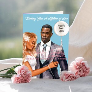 African American Wedding Cards, Beautiful Bride and Bridesmaids Card, Bridal Shower Cards, Black Expressions
