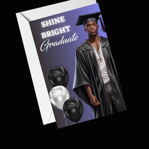 Biglietti di laurea, biglietti afroamericani per lui
