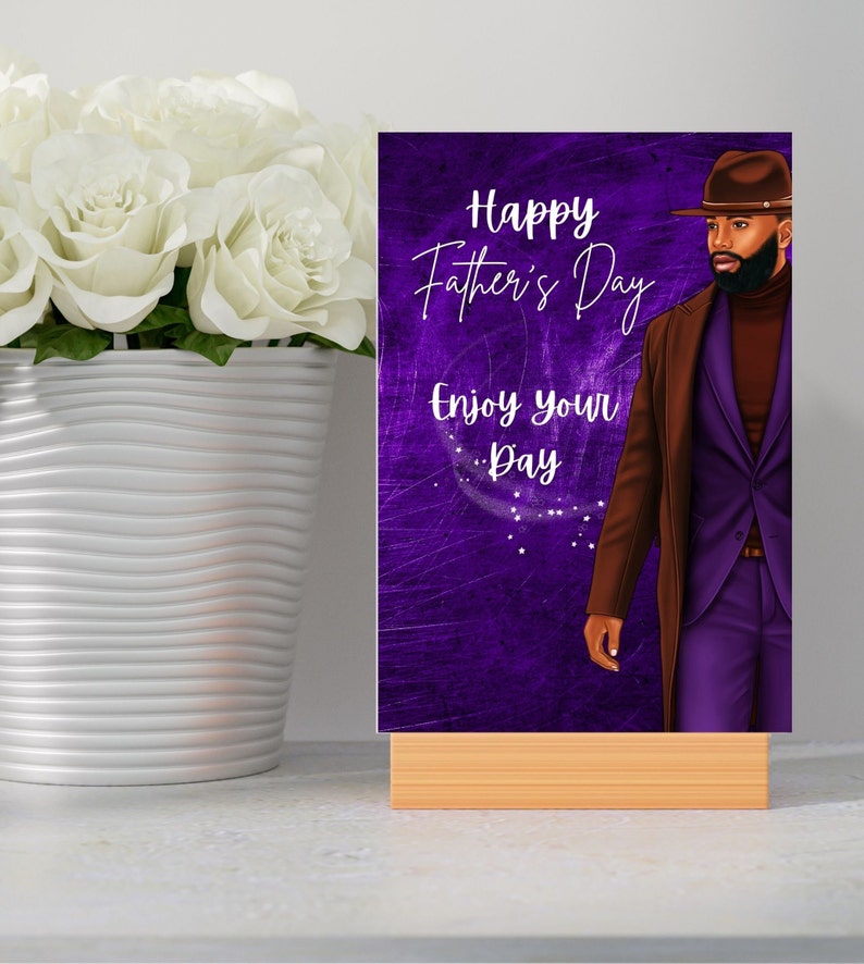 4 African American Father&rsquo;s Day Cards Black - Etsy