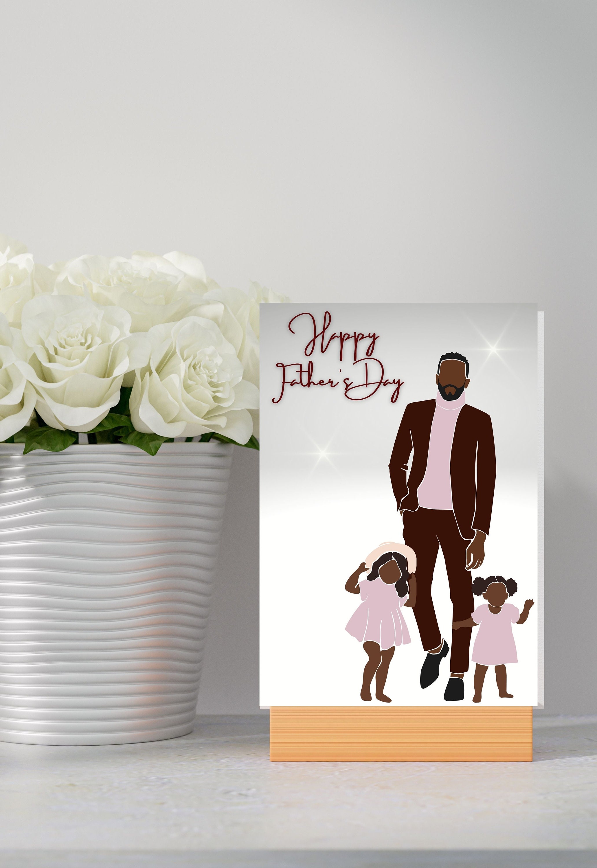 3 African American Father&rsquo;s Day Cards Black | Etsy