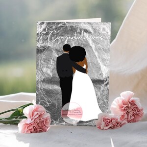 African American Wedding Cards, Beautiful Bride and Bridesmaids Card, Bridal Shower Cards, Black Expressions