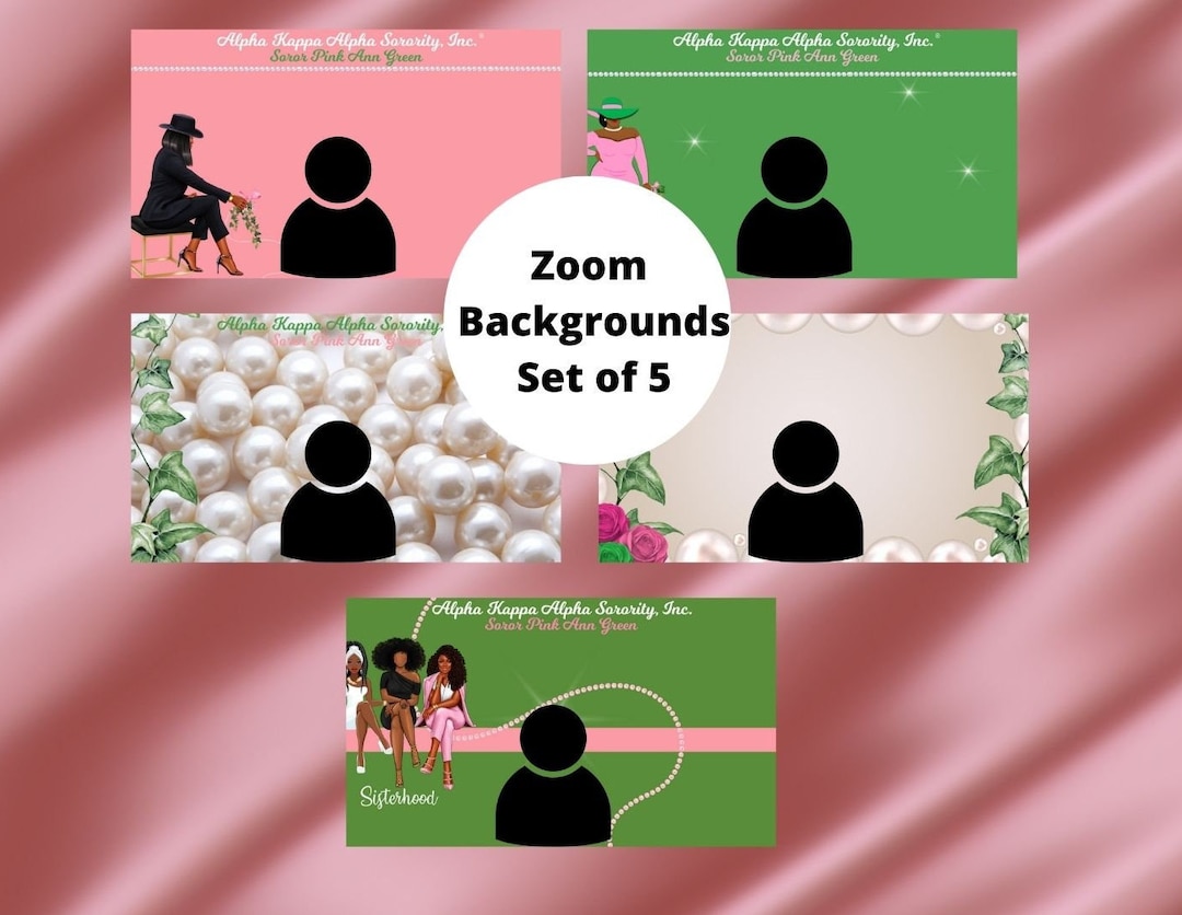 Pink & Green Zoom Backgrounds, Video Background, Virtual Background