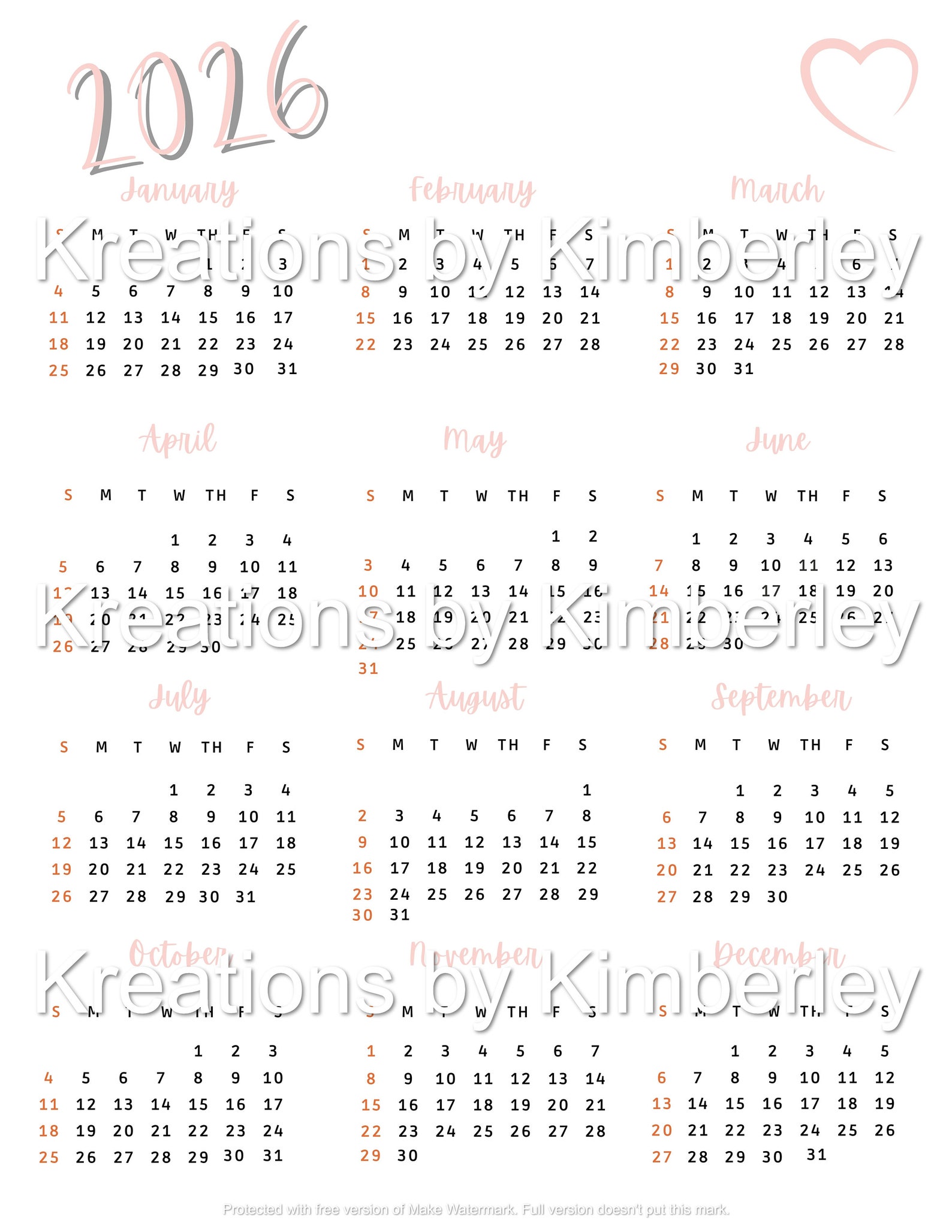 2023 indesign calendar template