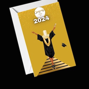 Biglietti di laurea, biglietti afroamericani per lei