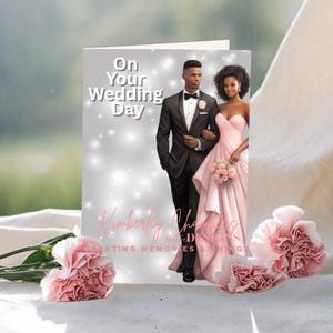 African American Wedding Cards, Beautiful Bride and Bridesmaids Card, Bridal Shower Cards, Black Expressions