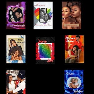 2 - African American Lesbian Greeting Card, Encouraging Card, LGT Card, Black Expressions Cards for Women
