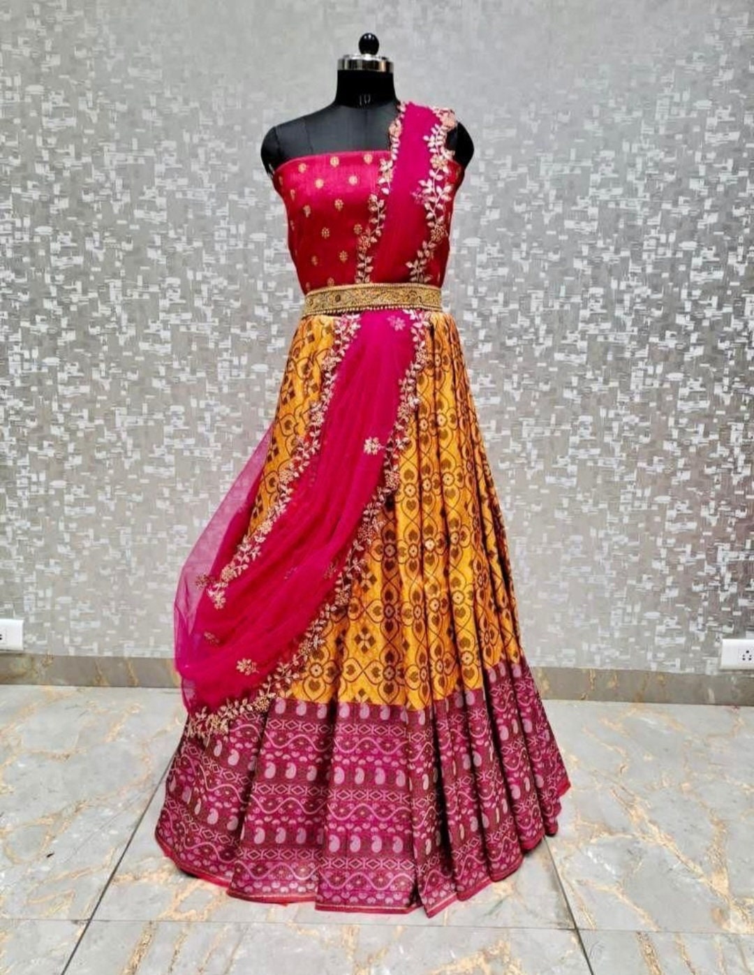 Half Saree Kanchivaram South Indian Langa Voni Soft Net Style - Etsy Half Saree Kanchivaram South Indian Langa Voni Soft Net Style - Etsy