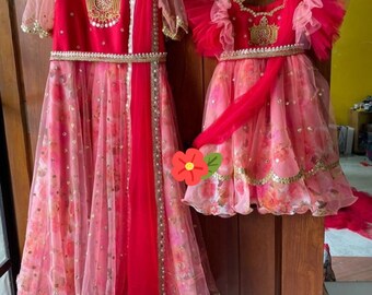 mother and baby dress combo