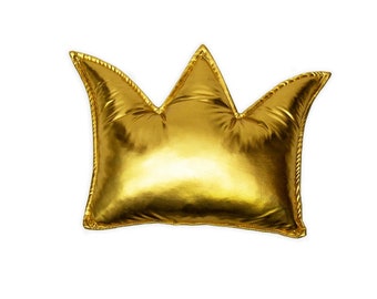 Kissen Krone Gold