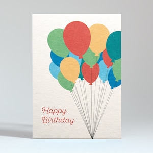 Postcard Happy Birthday Balloons image 1