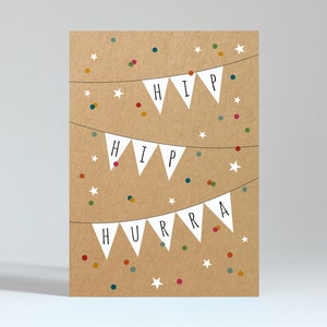 Postkarte "Hip Hip Hurra"