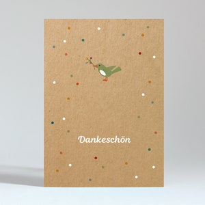 Postkarte "Vogel – Dankeschön"