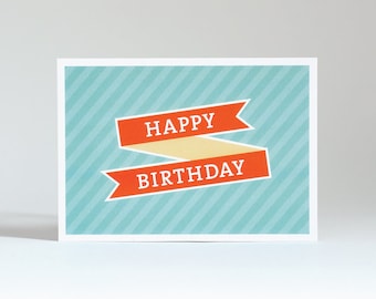 Postkarte "Happy Birthday - Band"