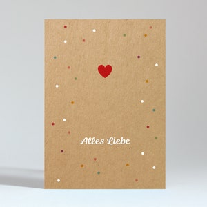 Postkarte "Herz – Alles Liebe"