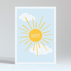 Postkarte "HAPPY"