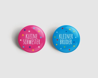 Button "Kleiner Bruder" oder "Kleine Schwester"