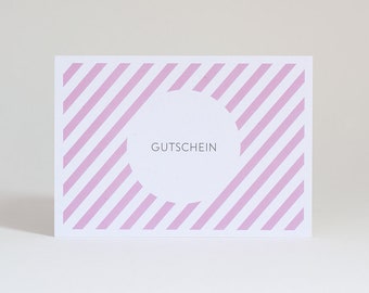 Postkarte "Gutschein"