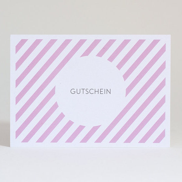 Postkarte "Gutschein"