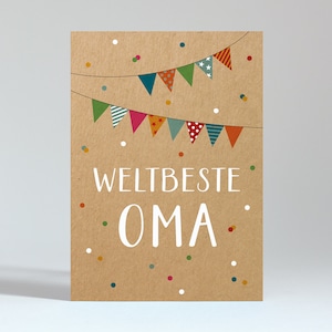 Postkarte "Weltbeste Oma"
