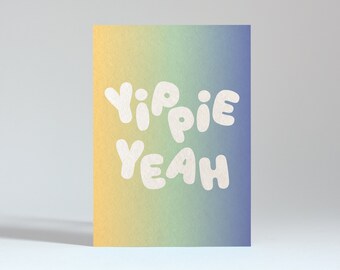 Postkarte "YIPPIE YEAH"