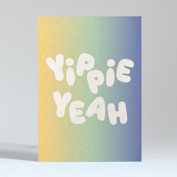 Postkarte "YIPPIE YEAH"
