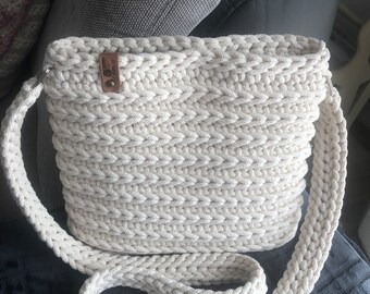 Crocheted bag/handbag/shoulder bag/shopper/bag