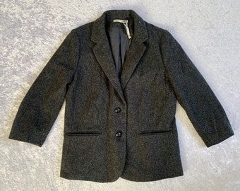 Y2K wool mix grey blazer by Kookai, size S M 6 8 10