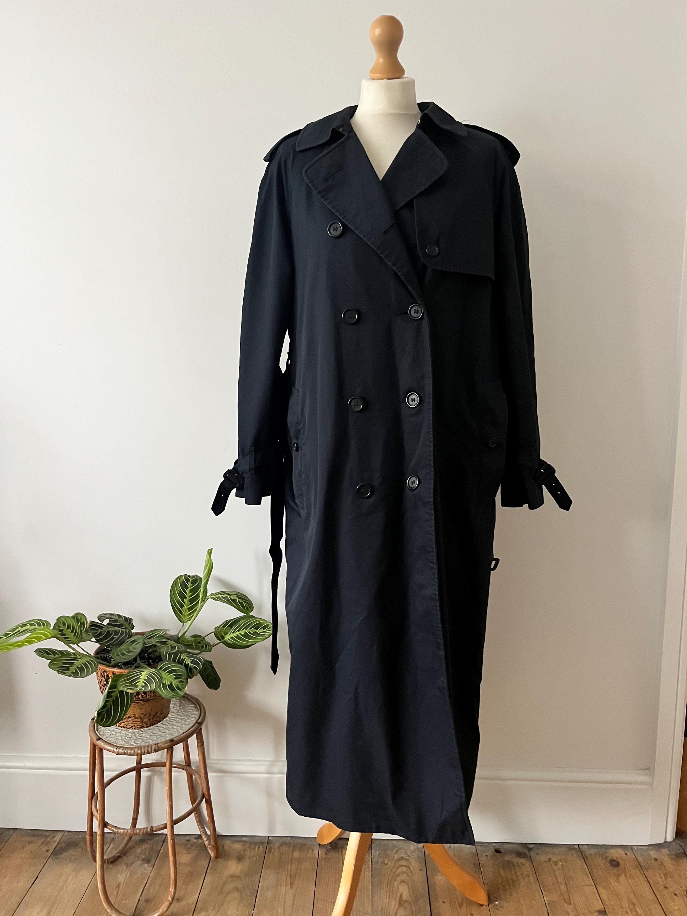 ジャケット・アウター 70~80's BURBERRY Oversized long coat VINTAGE BURBERRY TRENCH S // Rare 80s Navy Burberry's London for