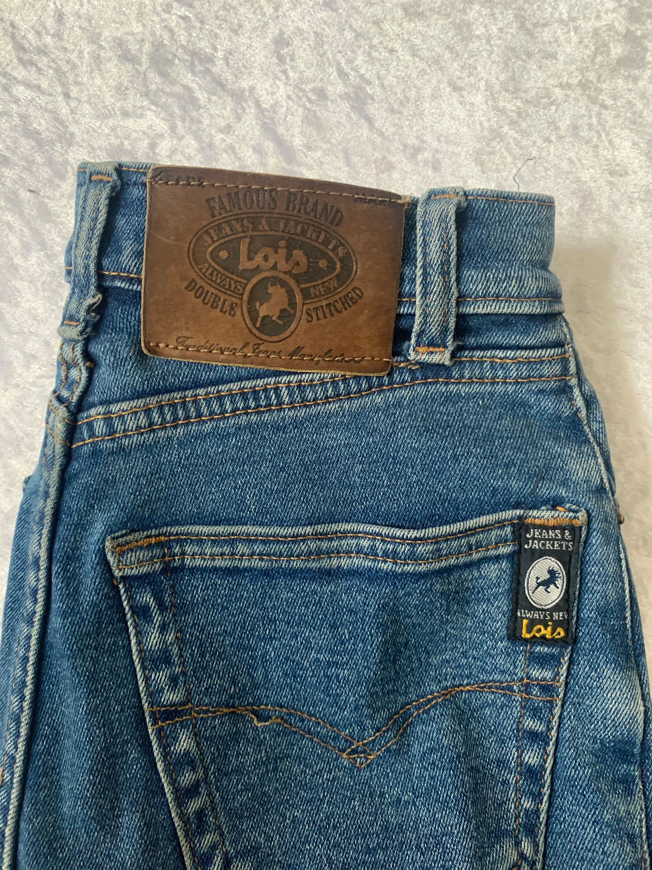 Vintage Blue LOIS Denim 1980s MOM JEANS Waist 26” Size 8 10