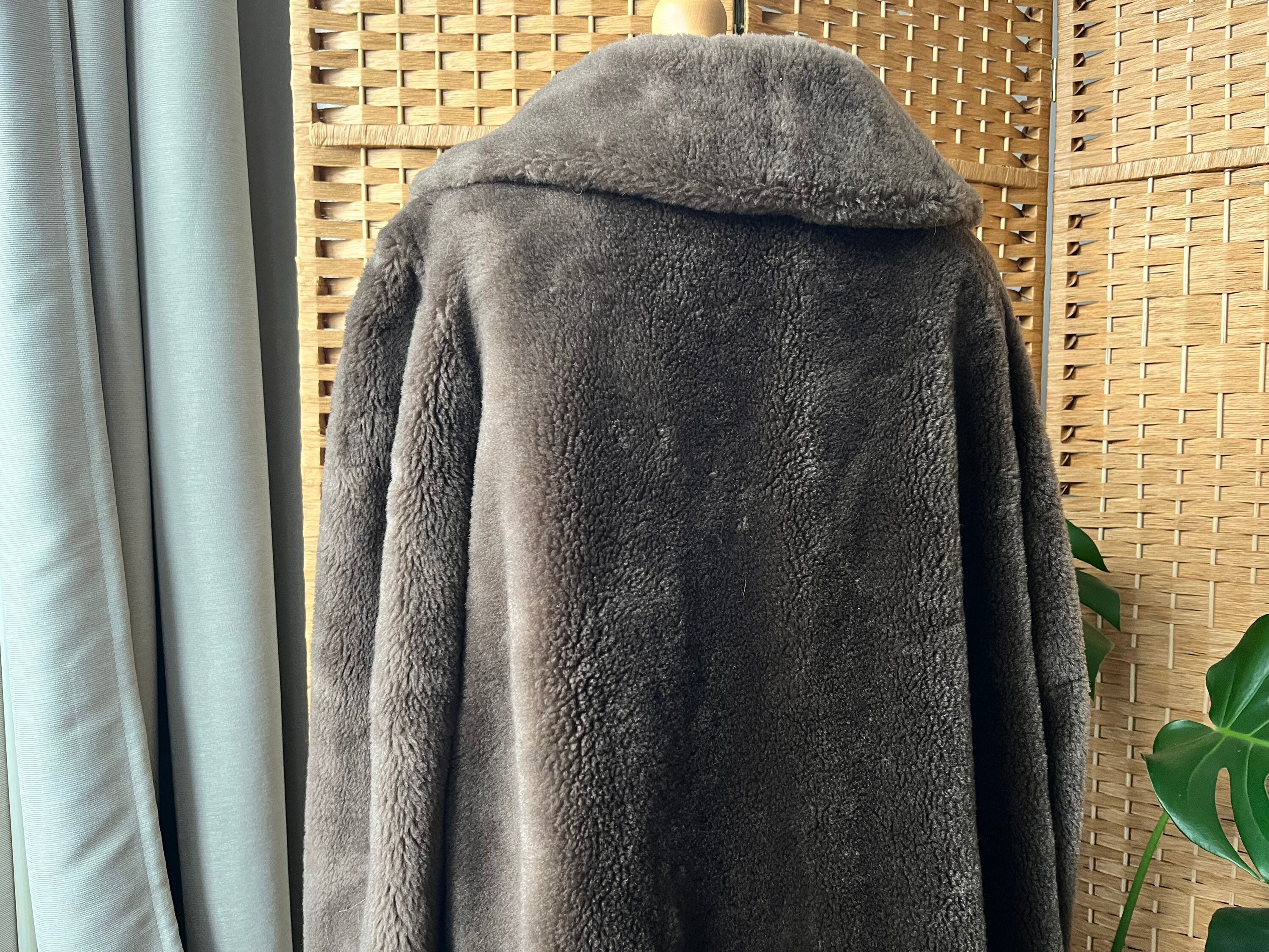 1960s Brown Faux Fur Coat by Country Pacer | S/M