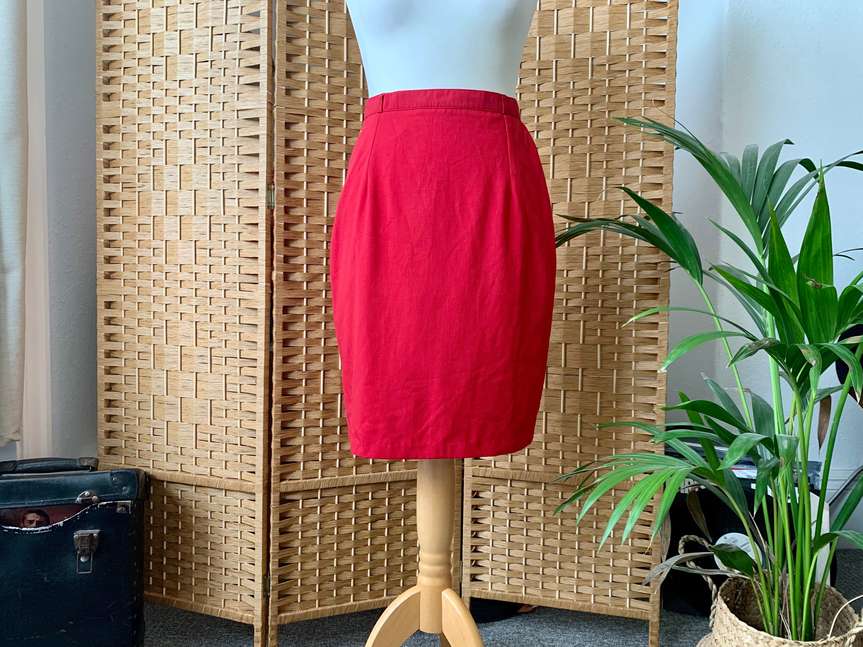 Red Pencil Skirt UK