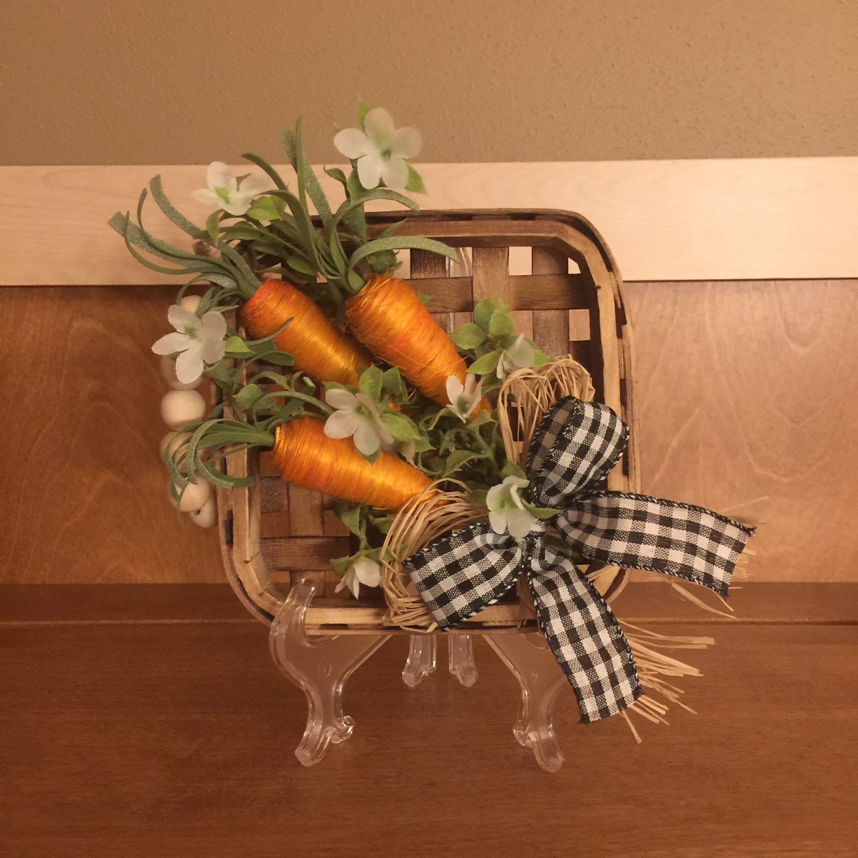 Tray Decor for Easter Small Tobacco Basket Decor for Table Etsy