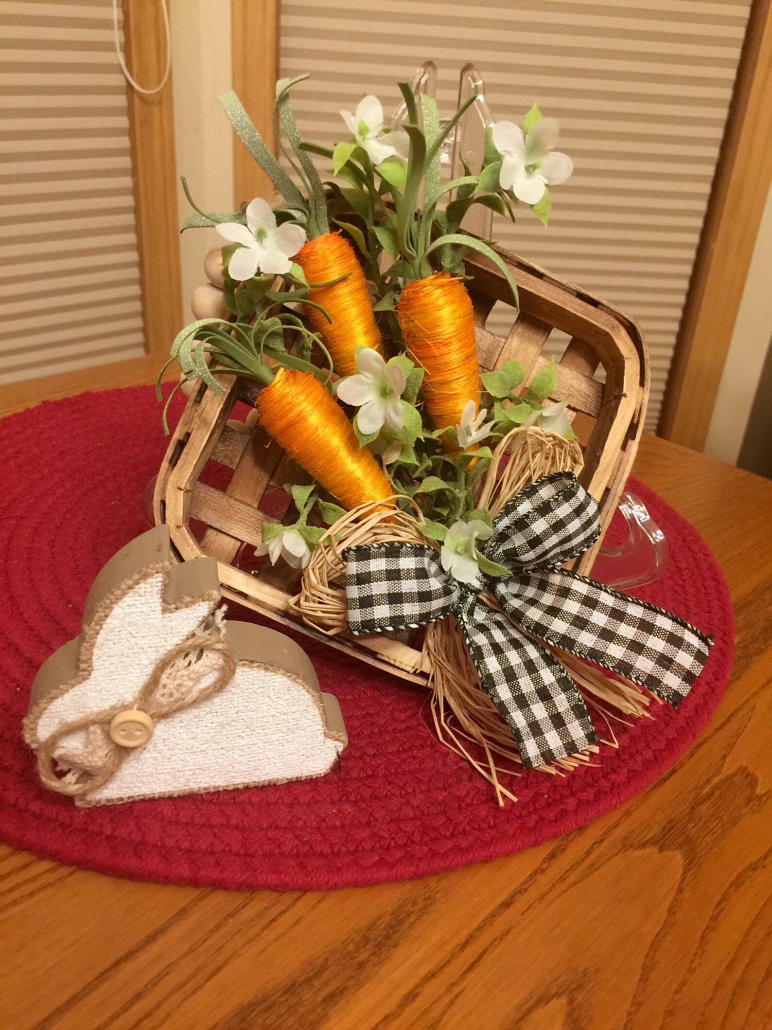 Tray Decor for Easter Small Tobacco Basket Decor for Table Etsy
