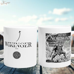 Viking Gifts Ceramic Mug Vikings Gift for Vikings Mug North Wind Medieval Mug Medieval Gift for Men