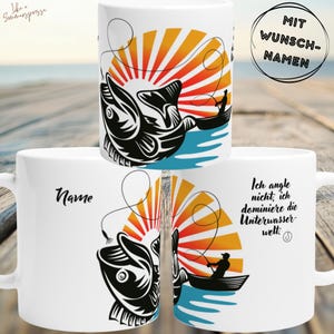 Angler gift personalized mug gift fishing fisherman mug gift for angler coffee mug fish angler coffee mug gift