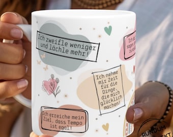 Self-love gift mug with sayings Mindfulness gift Positive affirmations gift for women Motivational coffee mug Yoga