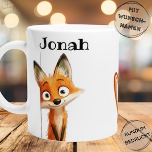 Children&#39;s gift personalized mug Children&#39;s gifts with name Children&#39;s gift with name Children&#39;s gifts personalized fox children&#39;s mug