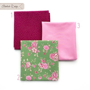 Fabric package Mitnehmerle cotton fabric stripes/dots/flowers Westfalenstoffe