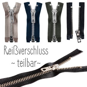Reißverschluss teilbar 60-80cm M60 Werra verschiedene Farben Opti