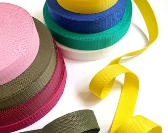 3 m soft webbing 25 + 30 mm many colors polypropylene | robust, soft bag webbing for backpacks, keychains and bags 0.85EUR/meter