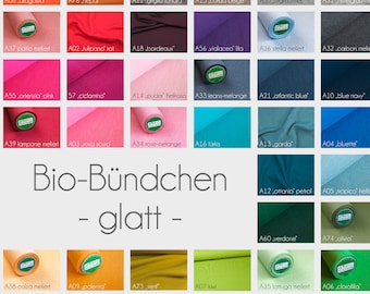 Bio-Bündchen glatt rot olivia Uni Albstoffe