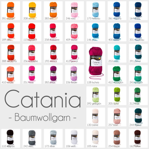 Cotton yarn Catania many colors Schachenmayr 59EUR/kg